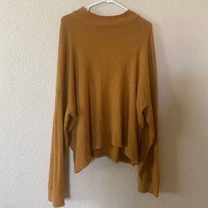 Ribbed Mock Neck Sweater